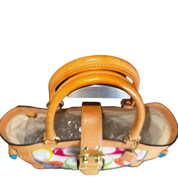 Coach Vintage Limited Edition PVC Multicolor Signature Scribble Boxy Tote - Picture 3 of 11